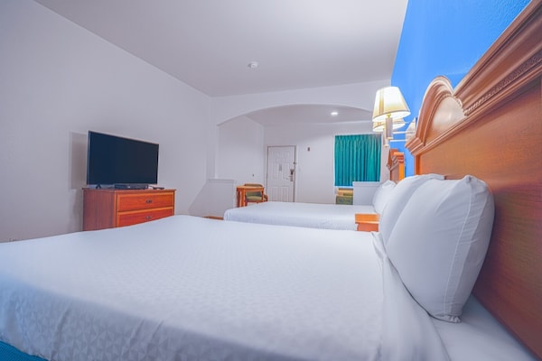 Foto van 2 tweepersoonsbedden (queensize) | Rookvrij - Vakantiehuis in Galveston TX - BedRoom