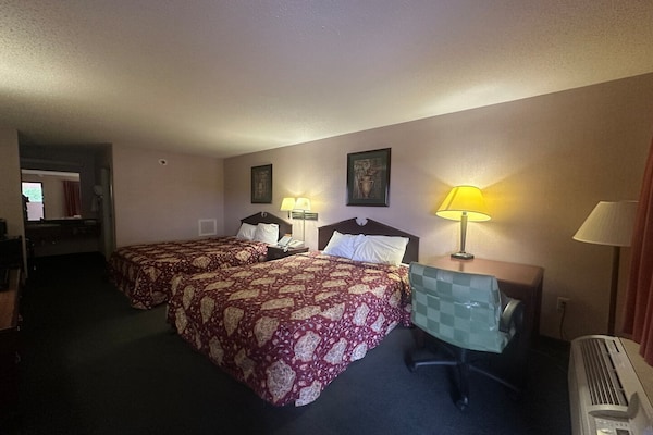 Foto van 2 tweepersoonsbedden | Roken toegestaan | Macon - Vakantiehuis in Macon - BedRoom