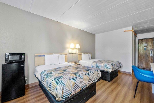 Foto van 2 queensize bedden | Premium, Micfridge - Vakantiehuis in Decatur GA - BedRoom